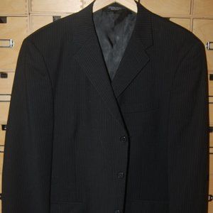 Claiborne Sport Coat - Pin-Stripe Grey on Black